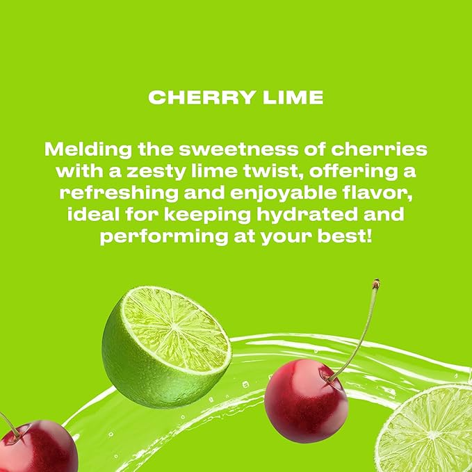 Cwench Sugar Free Electrolyte Hydration Drink Mix - Cherry Lime 10 Single Serve Packets