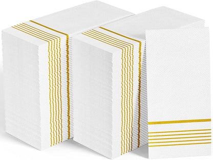 600 Pack Paper Dinner Napkins, Absorbent Paper Napkins, Premium Quality Guest Towels, 2-Ply Disposable Hand Towels for Kitchen, Events, Parties or Events