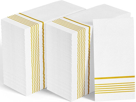 600 Pack Paper Dinner Napkins, Absorbent Paper Napkins, Premium Quality Guest Towels, 2-Ply Disposable Hand Towels for Kitchen, Events, Parties or Events