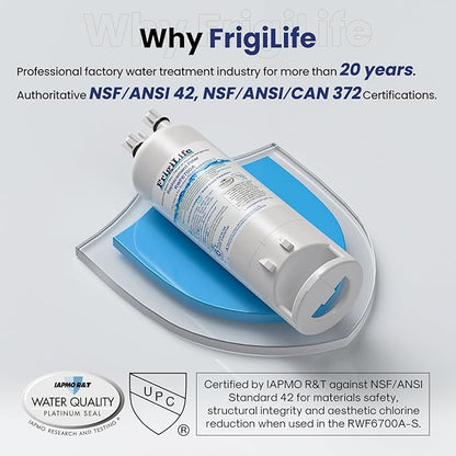 W10295370A Refrigerator Water Filter Compatible with EDR1RXD1, Everydrop® Filter 1, EDR1RXD1B, WHR1RXD1, KAD1RXD1, 46-9081, 46-9930, P5WB2L, P8RFWB2L, 1Pack