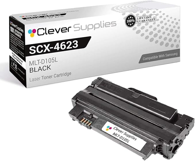 CS Replacement Toner Cartridge Compatible with Samsung SCX-4623 MLT-D105L Black