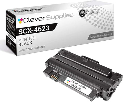 CS Replacement Toner Cartridge Compatible with Samsung SCX-4623 MLT-D105L Black