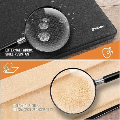 NIDOO 12.5 inch Laptop Sleeve Case Bag for 12.9" iPad Pro 2016 2017/13" MacBook Pro Air / 14" MacBook Pro/New Surface Pro 8 X / 13.3" ThinkPad X13 Yoga Gen 2 / ThinkPad X1 Carbon Gen 9, Dark Grey