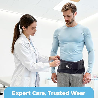 Ultra Sacroiliac SI Hip Belt for Women and Men, [Upgraded Medical-Grade] Adjustable Breathable Hip Brace, Sciatica Pain Relief Devices, Trochanter Brace for Relieving Lower Back Pain, Pelvic Pain & Sciatica (X-Large)