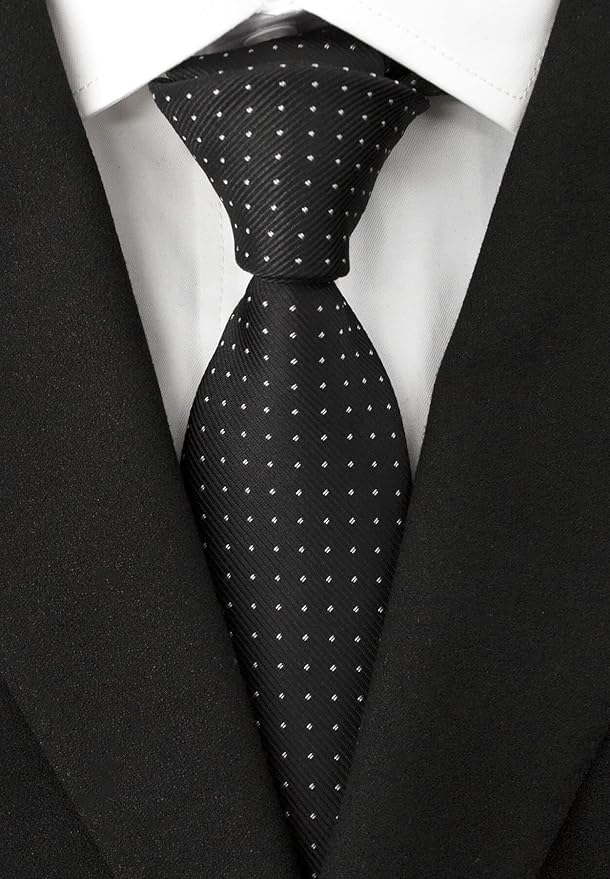 Adulove Men's Necktie Classic Silk Tie Woven Jacquard Neck Ties 6 PCS