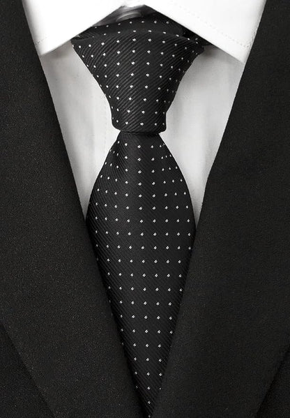 Adulove Men's Necktie Classic Silk Tie Woven Jacquard Neck Ties 6 PCS