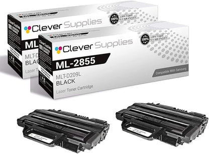 CS Replacement Toner Cartridge Compatible with Samsung ML-2855 MLT-D209L Black ML-2855 ML-2855ND SCX-4824 SCX-4824FN SCX-4826 SCX-4826FN SCX-4828 SCX-4828FN 2 Pack