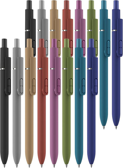 16 Pack Black Ballpoint Pens - 1mm Medium Point Black Ink Pens | Smooth Writing Ball Point Pen for Men Women (Retro-16P)