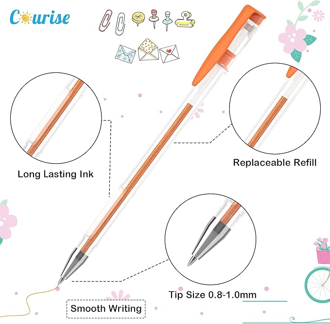 108 Unique Colors Gel Pen Set