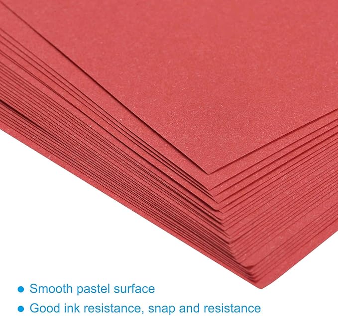 MECCANIXITY 50 Sheets Colored Copy Paper 16.5 x 11.7 Inch Printer Paper 80gsm Bright Red for Office Printing, Document Copying, Invitations, Forms, Art Projects