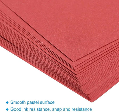 MECCANIXITY 50 Sheets Colored Copy Paper 16.5 x 11.7 Inch Printer Paper 80gsm Bright Red for Office Printing, Document Copying, Invitations, Forms, Art Projects