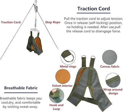 Portable Neck/Cervical Stretcher for Cervical Traction - Adjustable Device Relieves Neck Pain, Improves Posture & Spinal Decompression at Home