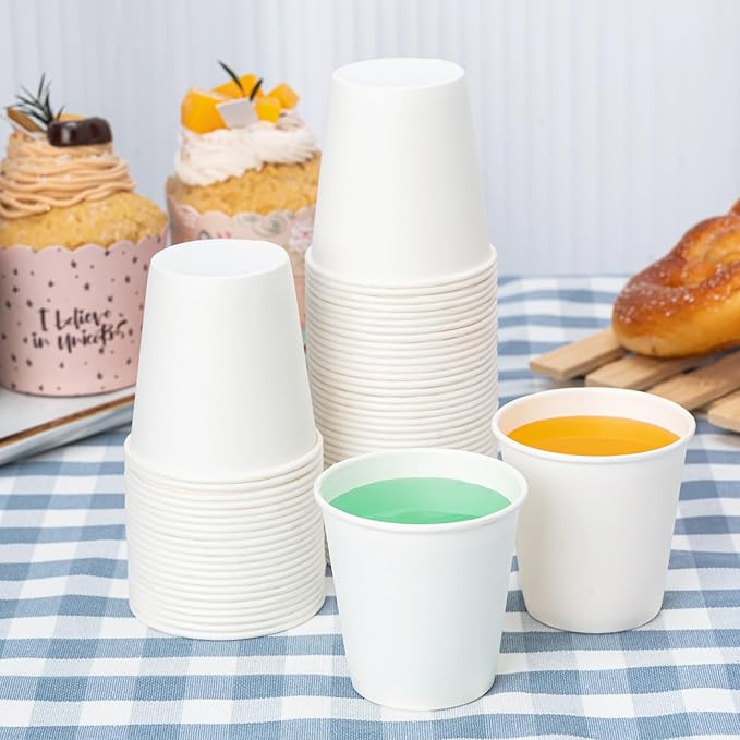 RACETOP [3000 count] 3 oz Bathroom Paper Cups, Small Paper Cups, Mouthwash Cups, Ideal for Bathroom Cup, Snacks Cups