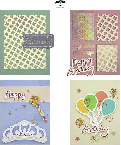 Greeting Card Making Kits DIY Blank Cards for Birthdays, 9 Envelopes, Balloon Thank You Cards, Colourful Balloon Thank You Cards with Envelopes