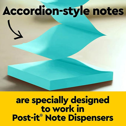 Post-it Pop-up Notes, 3x3 in, 12 Pads, America's #1 Favorite Sticky Notes, Poptimistic, Bright Colors, Clean Removal, Recyclable