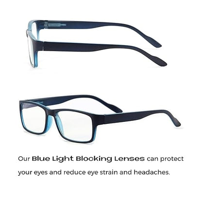Readerest Blue Light Blocking Glasses – Computer Eyewear, UV Protection, Eye Strain & Glare Reduction, Lightweight Frame