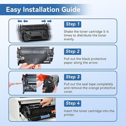148X Black High Yield Toner Cartridge (with Chip) Compatible Replacement for HP 148X W1480X 148A W1480A Black Toner for Pro MFP 4101fdw 4101fdn Pro 4001dw 4001dn 4001n Printer (1 Pack)