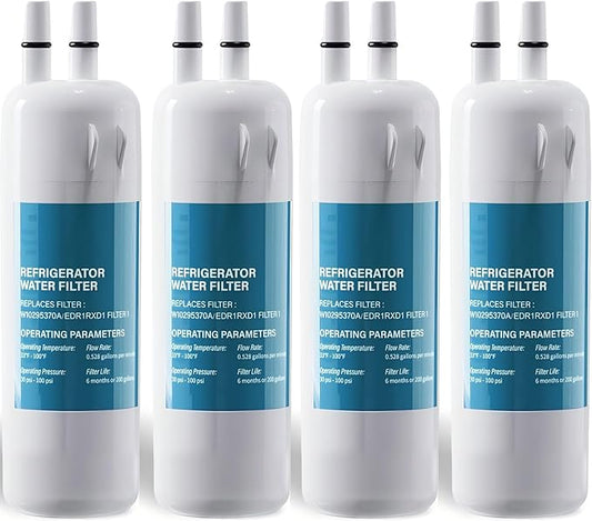 W10295370A Water Filter Replacement Compatible with EDR1RXD1,W10295370,WHR1RXD1,P4RFWB,P8RFWB2L,46-9930,46-9081,Filter 1 (4)
