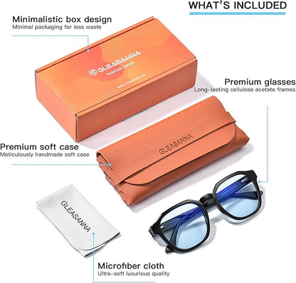 99.9% Blue Light Blocking Glasses For Men Women Anti-Fatigue Computer Gaming Sleep Glasses Reduce Eye Strain