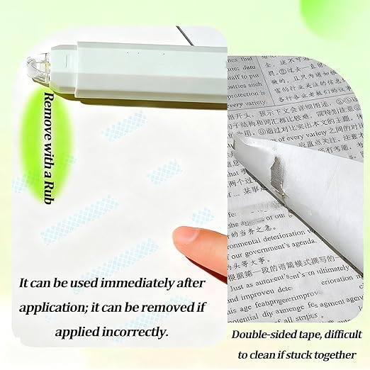 Double Sided Tape Pens, 2026 New Scrapbooking Double Sided Tape Roller, 4-Pack Smooth Craft Adhesive Glue Runner for Scrapbooking, Gift Wrapping, Photo Mounting, School Office & Crafts (RED)