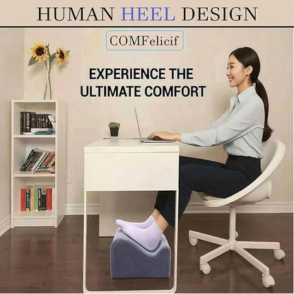 Foot Rest for Under Desk at Work,at Work Soft Ergonomic Footrest,Support Foot Pillow,Heel Chair,Leg Elevation Pillow (Blue)