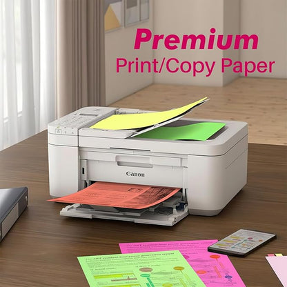 Color Print&Copy Paper 8.5x11 Inches,180 Sheets 6 Colors Pastel A4 Printer Paper 20 lb/90GSM Colored Multipurpose Computer Pastel Paper for Office Printer School Cutting DIY Kids