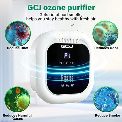 GCJ Mutil function Air Purifier for Pets,Pet air purifier purify Odor with Negative Ions and Ozone Quiet ,323ft²,Compact Small Portable Ionizer for Classroom,Toilet, Closet, Room,Office