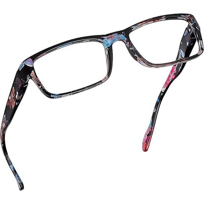 Readerest 2.25 Blue Light Reading Glasses - Lightweight Computer Glasses - Eye Strain, UV Glare Protection (Floral)