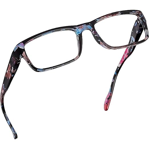 Readerest 1.5 Blue Light Reading Glasses - Lightweight Computer Glasses - Eye Strain, UV Glare Protection (Floral)