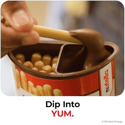 Nutella & GO! Bulk 12 Pack, Hazelnut and Cocoa Spread with Breadsticks, Stocking Stuffers, Snack Cups, 1.8 oz Each