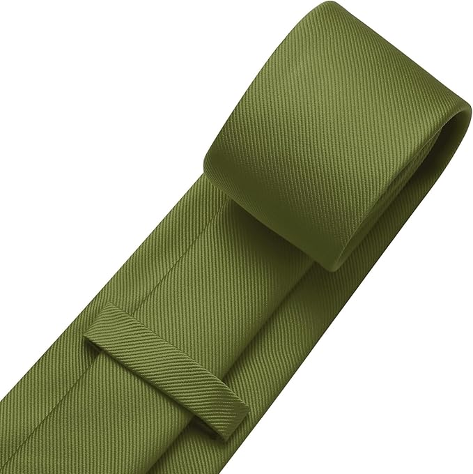 DecTwig Men's Ties Solid Color Formal Neckties 3.15" (8CM) Black Ties For Men