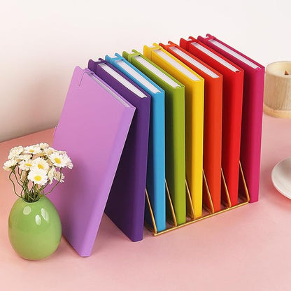 A5 Liend Journal Notebook, 7mm College Ruled Notepad, Journaling for Writing, Work, School, Travel and Note Taking, Hardcover 224 Pages (112 Sheets) 5.5 x 8.3 inches Multicolored (8 Pack)