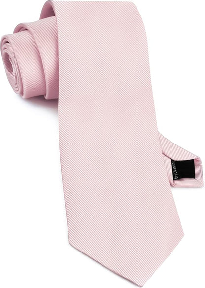 GUSLESON Classic New 3.15"（8cm） Men's Solid Color Necktie Wedding Business Tie + Gift Box