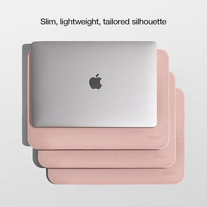 Incase ICON Sleeve with Woolenex - MacBook Pro 14 inch Case - 2024, 2023, 2022, 2021, M4, M3, M2, M1 - Fitted MacBook Case, Laptop Sleeve, Hard Cover, Durable, Lightweight - Blush Pink