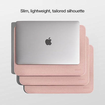 Incase ICON Sleeve with Woolenex - MacBook Pro 14 inch Case - 2024, 2023, 2022, 2021, M4, M3, M2, M1 - Fitted MacBook Case, Laptop Sleeve, Hard Cover, Durable, Lightweight - Blush Pink