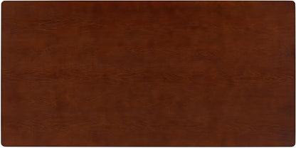 NTC Mingle 71 Inch Modern Design, Rectangular Dinner Table for Dining Room, Living Room Furniture, Effortless Assembly, Dark Walnut