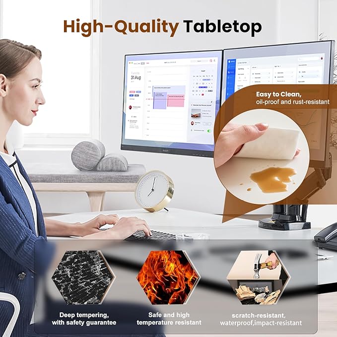 Conference Table,Folding Conference Room Tables with Flip-Top Design,Rolling Seminar Meeting Table with Caster,Mobile Training Tables,Large Seminar Tables for Office,Conference Training Room (6)