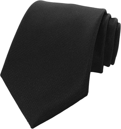 RBOCOTT Solid Color Tie Formal Necktie for Men
