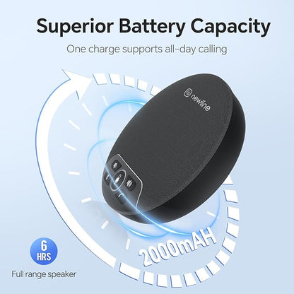 N newline USB Conference Microphone Speaker with Dongle, Bluetooth Speakerphone, 360° Voice Pickup, 4 Mics, Portable USB Speakerphone w/Noise Reduction for Home Office, Meeting Teams, Zoom, NewPie 30