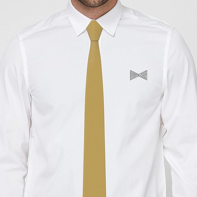 Men's Oxford Matt Neckties Solid Color for Adults Tuxedo Classic Design, by Bow Tie Hosue