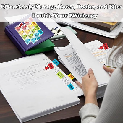 1000pcs Sign Here Tabs Sign Here Stickers Sign Here Flags Sign Here Notarize Initial Here Sign and Date for Office School Notebook Annotating Books Notary Books (1000)