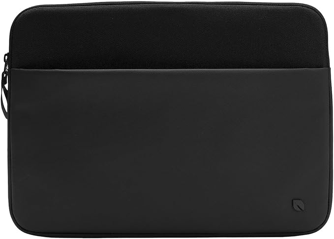 Incase A.R.C. Laptop Sleeve 14 Inch – MacBook Case with Faux Fur Lining, External Pocket – Fits MacBook Pro Air Lenovo Dell HP – Laptop Cover, Computer Case - Travel, Work, College - Black