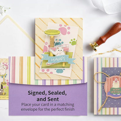 DIY Best Friend Card Kit 9 Sets- Minimalist Blank Greeting Cards to Decorate Your Own Way - Includes Cards, Envelopes & Ideas for a Creative Friendship Gift
