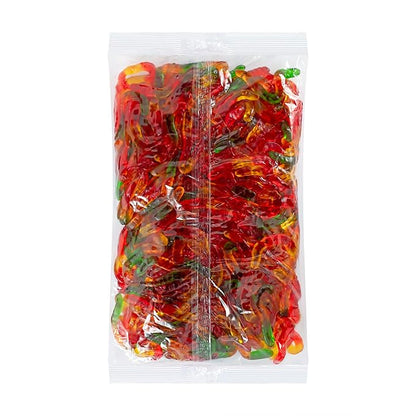 Kervan Candy Bebeto Gummy Worms - Fruity, Soft & Sweet Gummy Candy Bulk for Kids, Gift Snacks and Parties - Classic Worms Gummies Big Party Size Bag (5 lbs)