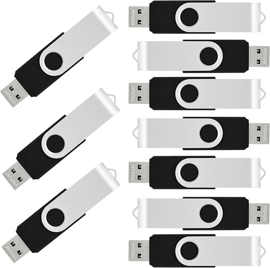 20 Pack 16GB USB Flash Drives Bulk 16GB Flash Drive 20 Pack USB Memory Stick 16GB USB 2.0-Black