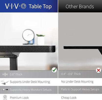 VIVO Electric Corner 63 x 55 inch L-Shaped Standing Desk, Memory Height Adjustment, White Top Gray Frame, DESK-E3CTGW