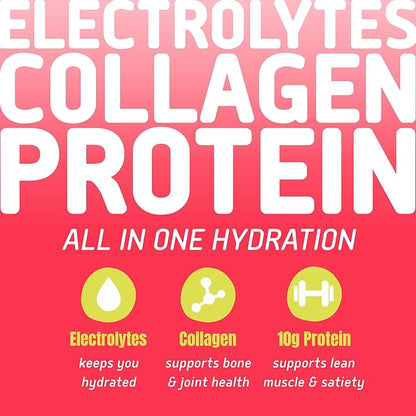 NEOTEIN: Electrolyte Powder Packets, Protein Powder with 10g Protein & Collagen | Hydration Packets - Zero Sugar, NO Fillers, NO Carbs | Cherry Passionfruit | 45 Calories | Keto & Paleo | Pack of 15