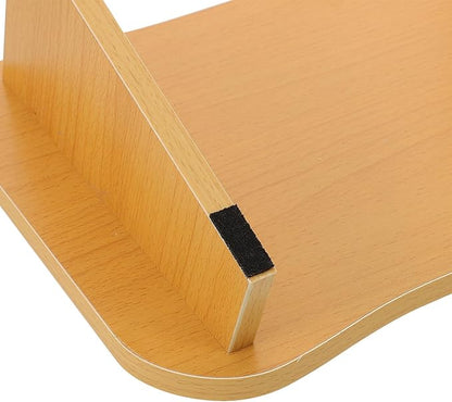 Under Desk Wood Foot Rest Non-Slip Footstool for Office and Home Use Ergonomic Feet Stand with Fine Texture Surface for Comfortable Leg Support and Improved Posture
