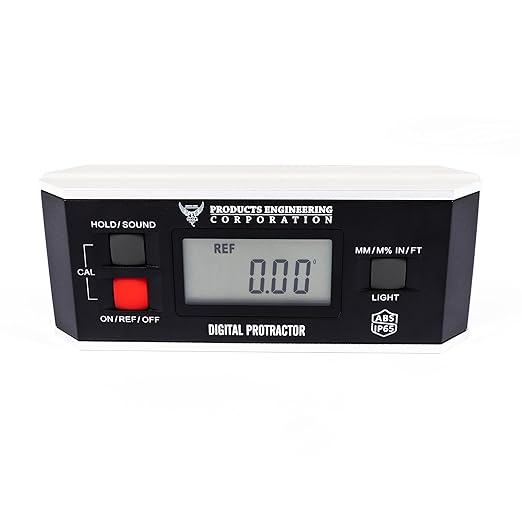 Digital Inclinometer, 360° Protractor Angle Finder Level, Magnetic V-Groove Base Protractor with Large Backlit LCD Display, High-Precision Meter Tool for Machining, Woodworking & Construction