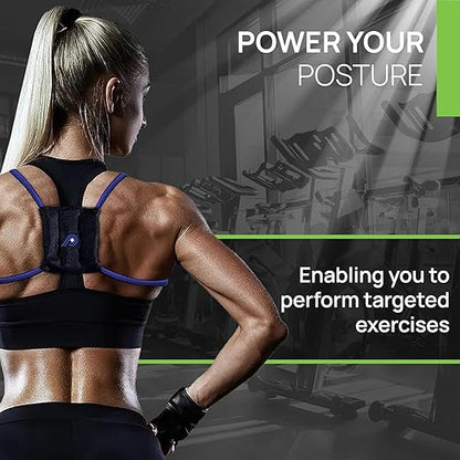 PRIMEKINETIX PostureMedic Dynamic Posture Corrector - Active Resistance Training System for Back Strengthening & Shoulder Alignment - Stretches Chest, Strengthens Upper Back - Doctor Recommended for Lasting Posture Improvement - XL